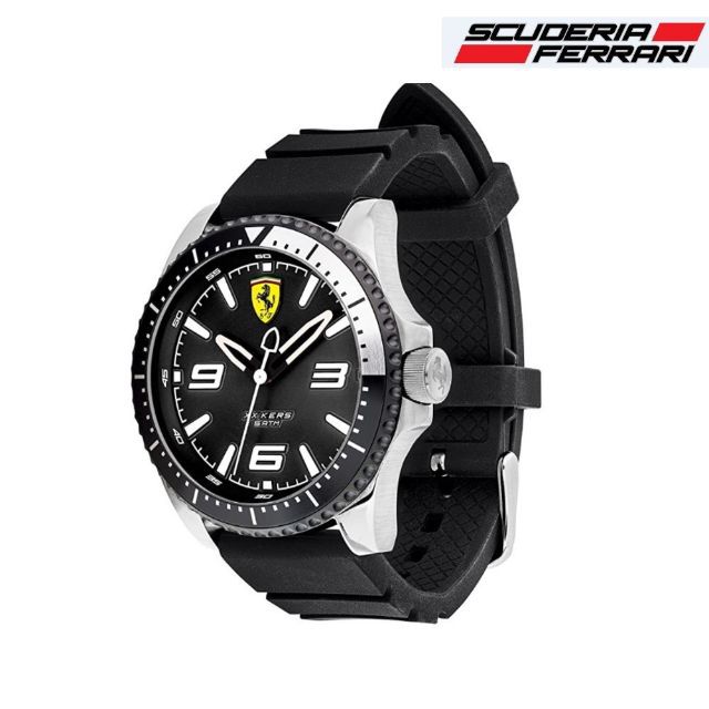 Scuderia Ferrari - oreficeriafaletti - Orologio SCUDERIA FERRARI XX KERS  0830464 Uomo Acciaio Cinturin Gomma Nero 5 atm